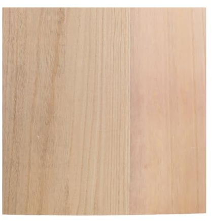Sosoport Solid Wood Shelf Board 12 X 12 in 1/2 in Thick Unfinished Double-Sided Wood Board for Crafts DIY Wooden Planks for Painting Pyrography Furniture Dividers
