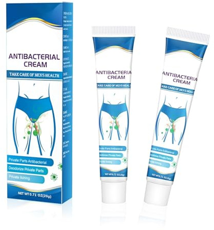 Antifungal Antibacterial Cream for Private Parts, Anti-Itch Relief (2x20g)