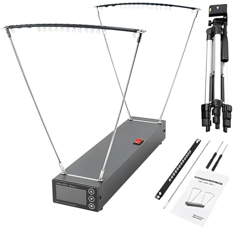 Shooting Chronograph, Ballistic Slingshot Chronograph with Tripod, Accurate Shooting Speed Meter, 1-2000 MPS, ±1% Accuracy, Metal Construction, 13.1 x 2.4 x 1.6 in / 333 x 62 x 40 mm
