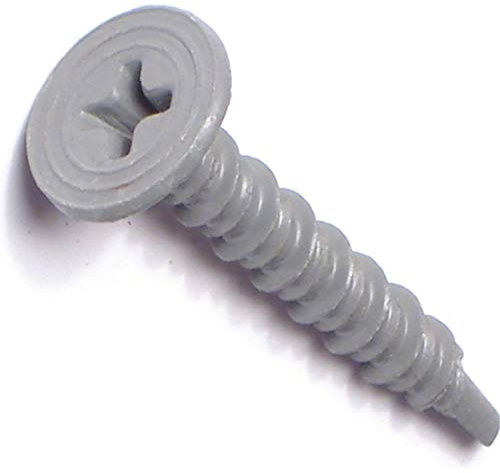 Hard-to-Find Fastener Phillips Self-Piercing Cement Board Screws, Durable Steel Hardware Fasteners for Home Improvement, DIY, Construction, 8 x 1-1/4, Pack of 168