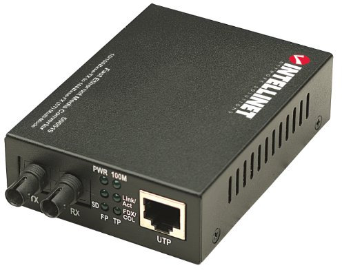 Intellinet 506519 convertitore multimediale di rete 100 Mbit/s 1310 nm Modalità multipla Nero