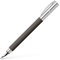 Faber-Castell 147050 - Pluma estilográfica con cuerpo en resina, guilloqueada, color arena oscura, plumín de acero inoxidable, trazo M