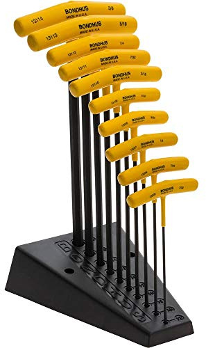 Bondhus 10 Balldriver Clé Allen Standard en T hexagonale Ensemble