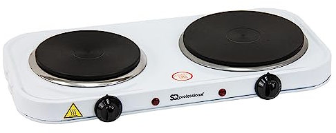 SQ Professional Blitz Electric Hot Plates Hob -Table-Top Cooking -Single & Double Portable Hob Rings - Warming - Cooking - Boiling - Fryer Hob for Home, Camping & Caravan Cooking -2500W