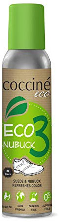Cocciné - Wildleder Pflege, Nubukleder Pflege, Veloursleder Pflege, Imprägnierspray Wildleder, Rauleder Pflege, Suede Shoe Cleaner, Wildleder Imprägnierspray, Spray Für Nubuk und Velours - Schwarz