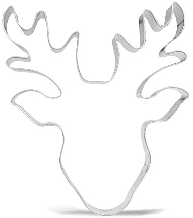 Ausstechform mit Rentiergesicht, 12,7 cm, groß, Edelstahl