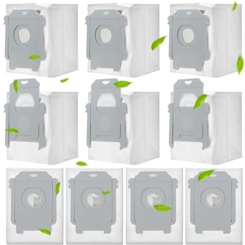 Rebirthcare 10 Stück i7 s9+ Beutel für iRobot i7 i7+ i7 plus s9 s9+ j7 j7+ e5 e6 e7 Clean Base Absaugstation Ersatzt Staubbeutel Ersatzteile für Roomba i7