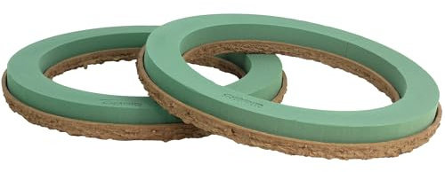 Flowerbox Oasis Steckschaum BIOLIT Ring Ø50cm Steckmasse Steckschwamm - 2 Stück