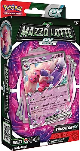 Pokémon Ex Tinkaton-ex Tinkaton-ex Kartenspiel (Deck mit 60 Karten, gebrauchsfertig), italienische Ausgabe