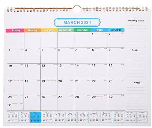 NUOBESTY Jahreswandkalender Zum Aufhängen Monatskalender Feiertags-hängekalender Stabiler Wandkalender Terminkalender Countdown-tageskalender Für Zuhause Und Büro