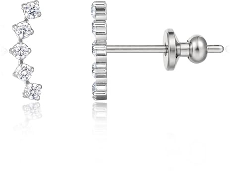 Limerencia G23 hypoallergeneTitan Ohrstecker für Damen Mädchen | Medizinische Stecker nickelfrei, hautverträglich für empfindliche Ohren, schont frisch gestochene Piercings