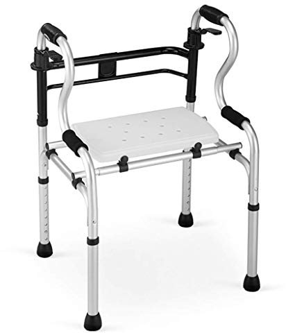 NATWEE Walker, Leichter, Faltbarer Gehwagen mit Sitz für Erwachsene Senioren mit Behinderung, verstellbare Höhe für kleine, durchschnittliche und große Menschen, max.400 Pfund It's so Kind of You