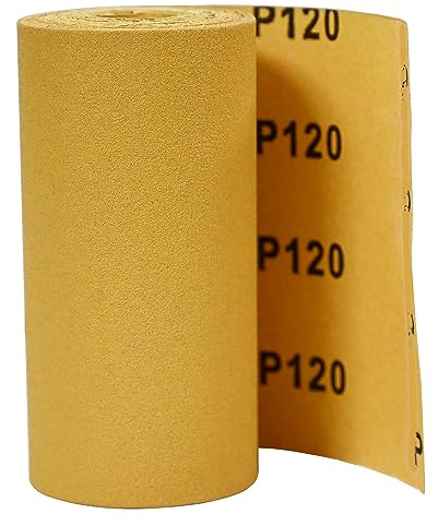 Trend Aluminium Oxide Sanding Roll, 120 Grit, 115mm x 5m, Anti-Clog