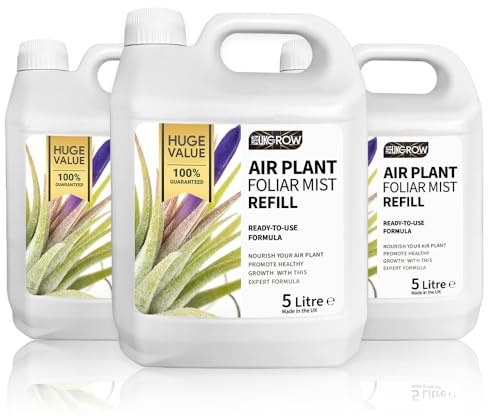 UK Grow 5L Air plant Mist & Spray Refill – Nourish & Revitalise for Lush Air Plant Growth (5L Air Plant Mist)
