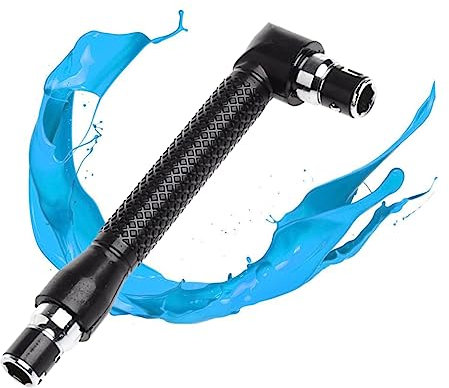 jojofuny Double-Headed l Socket Wrench 1/4 Hex Screwdriver Adapter Black 90 Degree Right Angle Dual Headed Socket Tool for Repair and Assembly