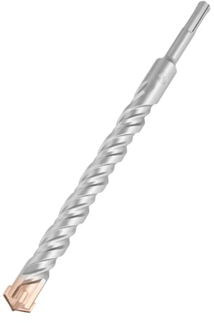 Hilpaty Hammerbohrer SDS Plus Betonbohrer 20x250mm, Professionell Steinbohrer mit 4 Hartmetall Schneiden für Bohren in Stein, Beton, Naturstein, Ziegelmauer
