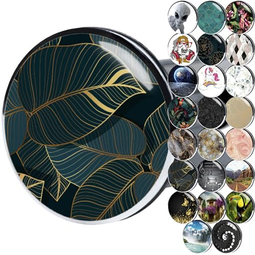 Sanilo Waschbeckenstöpsel, viele schöne Stöpsel für das Waschbecken zur Auswahl, universal mit Motiv (Monstera)