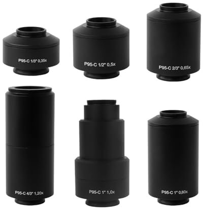 Adattatore for Montaggio C for microscopio P95 0,35x 0,5X 0,65x 0,8X 1x 1,2X 1,5X 2,25x Adattatore for Montaggio C for Fotocamera Compatibile con microscopio(1.2X T2 Adapter)