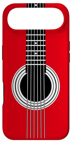 Cordes de Guitare Rouges et Trou sonore pour Amateur de Musique Coque pour iPhone Air