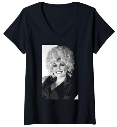 Femme Dolly Parton : la chanteuse Dolly in Concert Era 1983 T-Shirt avec Col en V