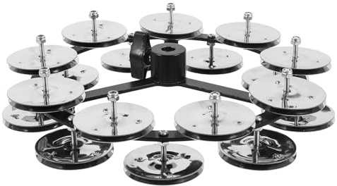 Cabilock Platillo Hi-hat Pandereta Doble de Aleación de Aluminio y Abs Diseño Estilizado para Mejorar Ritmo y Expresión Musical en Diversos Géneros y Presentaciones