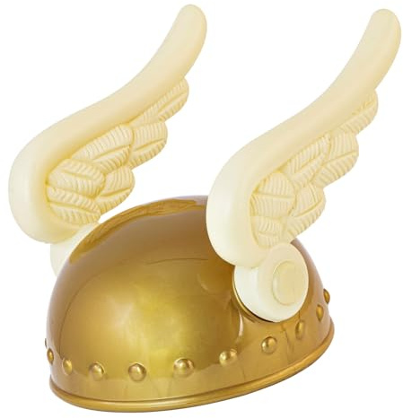 W WIDMANN MILANO Party Fashion 8542A - Gallier Helm, mit ansteckbaren Flügeln, Römer, Accessoire, Kopfbedeckung, Fasching, Karneval, Mottoparty
