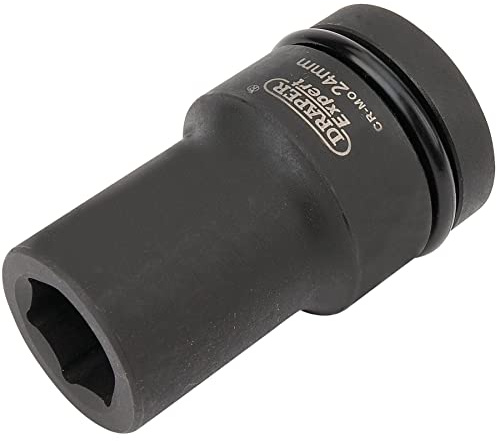 Draper Expert HI-TORQ 6 Point Deep Impact Socket, 1 Sq. Dr., 24mm