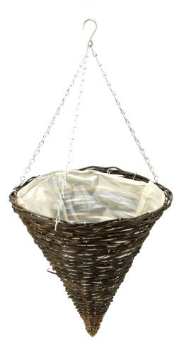 Ambassador Willow Hanging Cone Basket 14 [AWCB14]