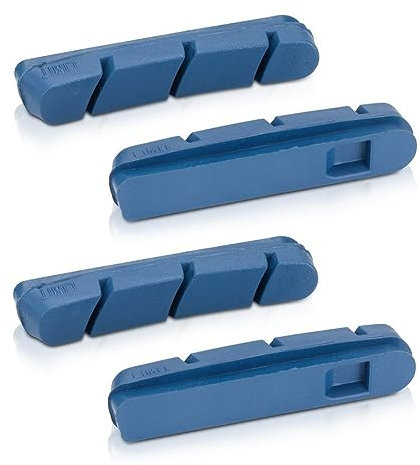 XLC Bremsschuhe Ersatzbremsgummi BS-X16 4er Set für Carbonfelgen Campagno Type, 2500387400, Blau