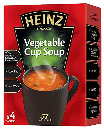 Heinz Lot de 9 tasses à soupe de légumes secs 76 g