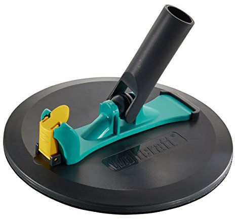 wolfcraft Rundschleifer-Set für Gipskarton I 4052000 I Zum effizienten Schleifen von Gipskartonflächen, Schwarz