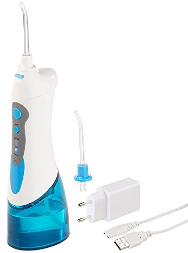 newgen medicals Zahnpflege: Akku-Munddusche, 180-ml-Wassertank, 1.700 Impulse/Min., 120 psi, USB (Elektrische Munddusche, für die Familie, Koffer)