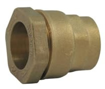 Raccord à compression en laiton pour tube PE droit femelle - modele court