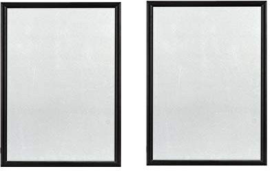 2 Pack Aluminum Snap Frame Poster/Picture Frames 8.5 x 11 Inches,Front Load Easy Open (Black)