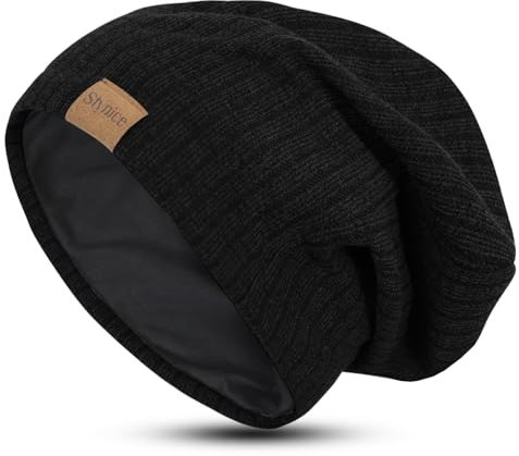Stynice Slouch Beanie Mütze Herren Winter - Leichte Atmungsaktiv Wintermütze für Herren Damen - Dünn Mütze aus Jersey Baumwolle mit Elasthan-Anteil, Einheitsgröße