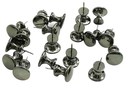 FSSTUD 30 Stück riesige Pinnnadeln aus Metall, großer Kopf, Pinnwandnadeln, Kork-Pinnwand, Daumennägel, Kartenmarkierungsnadeln, Wandbehang, dekorative Reißzwecken für Büro, Zuhause