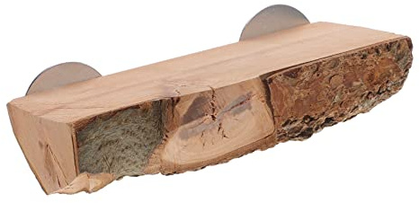 CIYODO Hamsterspielzeug Holzbrett Plattform mit Strukturierter Oberfläche Robustes Sprungbrett für Kleintierkäfige Meerschweinchen und Hamsterzubehör für Käfigtraining und Beschäftigung