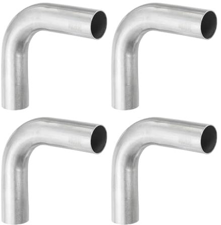 PATIKIL 1 OD 201 Acciaio Inossidabile Butt, 4pz Gomito a 90 Gradi Raccordo per Tubo Curva Saldatura Saldatura Connessione per Ringhiera Scale