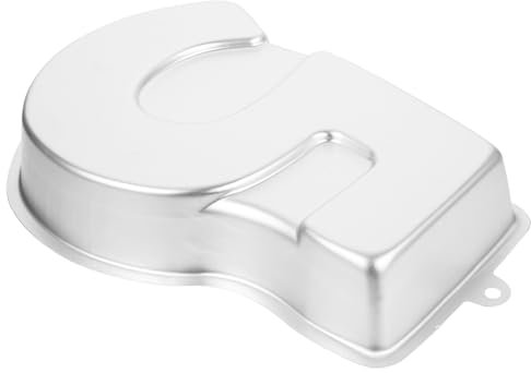 MAGICLULU Teglia Per Torta Numerata 5 in Alluminio, Stampo Per Dolci Numeri 3d, Strumento Da Forno Antiaderente Per Uso Domestico, Per Pasticceria e Compleanni, Facile Da Pulire e Resistente