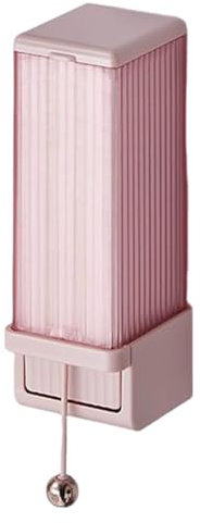 Mimoqk Porta dischetti di cotone cosmetici, dispenser di dischetti di cotone,Supporto da parete per supporto portaoggetti in cotone | Contenitore antipolvere estraibile, organizer in cotone per trucco