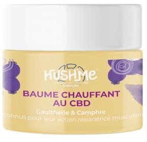 NOVALOA - Hush'Me - Baume Chauffant - À Partir D'Huile de Graines de Chanvre 500mg - Gaultherie & Camphre - Soulage Les Tensions Musculaires - Anti-Inflammatoire - Action Chauffante Douce - 50ml