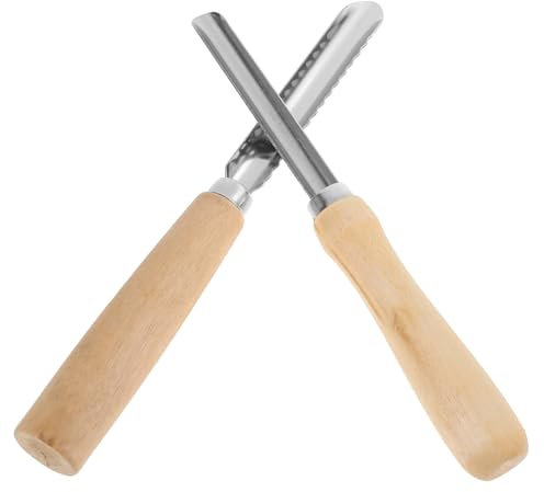 CONGARTENO 2stücke Teiliges Edelstahl Obstkernentferner Mit Holzgriff Langlebiger Fruchtentkerner Für Mittelgroße Früchte Und Gemüse Sicherer Küchenhelfer Mit Aufhängeloch Für Rote Datteln Bi