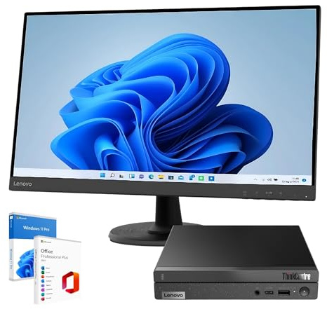 Lenovo Bundle Business 2024 Tiny X0Q mini pc | Intel Core i5-13420H 8 CORE fino a 4.60Ghz | 32GB Ram | ssd 1 Tera Nvme| WI-FI Monitor 27” FHD Windows 11 pro Office 2021 Garanzia 36 Mesi