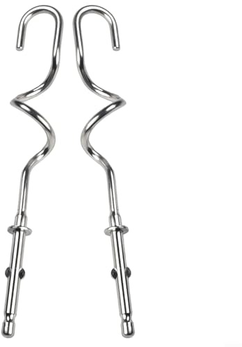 2 Pcs Hand Mixer Beater Replacement Parts, Hand Mixer Attachments, 304 Stainless Steel Whisk for Eggs Beaters, Hand Mixer Replacement Beaters Fit for Kenwood Beach Hand Mixers(D)