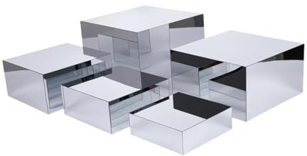 Alzate per Buffet Alzate for buffet, specchi for tavolo da pane, versatili supporti for esposizione di dolci e torte per Brunch(5pcs)