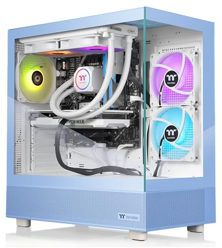 Thermaltake LCGS View 7870H-270 Gaming Desktop (AMD Ryzen™ 7 7800X3D, ToughRam 32GB DDR5 6000MT/s RGB Memory, NVIDIA® GeForce RTX™ 5070, 1TB NVMe M.2, WiFi, Windows 11) V27H-B850-570-LCS