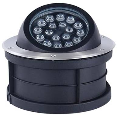 Spot LED d'extérieur encastrable, éclairage paysager réglable, étanche IP67, pour Illuminer Palmiers et Murs en Pierre (Blanc Chaud, 18 W, AC85-265 V) (Rouge 18 W, AC85-265 V)