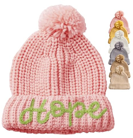 REQTYUI Personalisierte Babymütze mit Namen, Babymütze - Neugeborenenmütze, Babymütze für Jungen, Babymütze für Mädchen, Neugeborenenmütze, Baby-Wintermütze