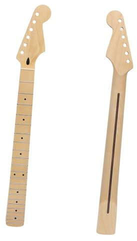 Gitarrenhals Für Anfänger 22-bündiger E-Gitarrenhals Ahorn-Griffbrett Mahagoni Mit Mattierter Verdrahtung(Right hand)