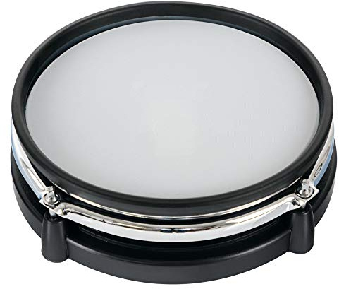 XDrum MP-08 8 Mesh Pad inkl. Halter, Gewebe-Felle, Felle sind austauschbar | Natürliches Spielgefühl, authentisches Ansprechverhalten, realistischer Rebound, Dual Zone (2 Spielflächen, Rim Shot Funktion